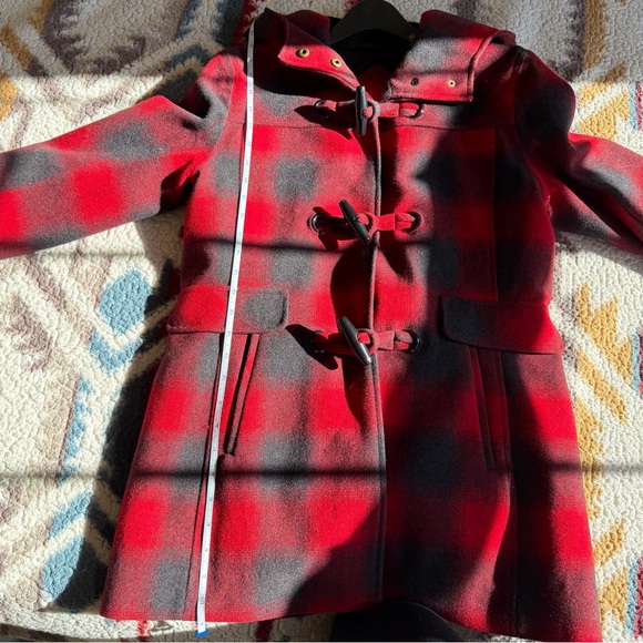 Pendleton Roslyn Plaid Wool Blend Duffle Coat XS - Picture 9 of 12